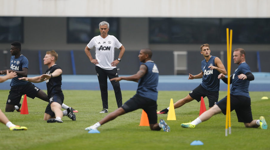 Manchester United Pre-game Training & Press Conference Lintao Zhang/Getty Images Sport