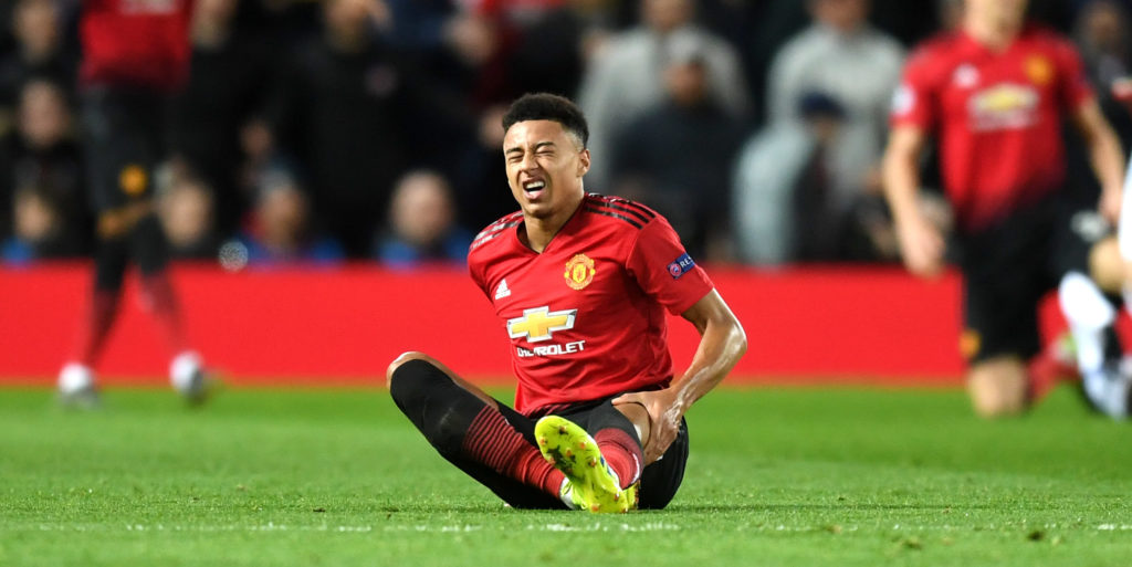 Lingard and Martial suffered muscle injuries against PSG