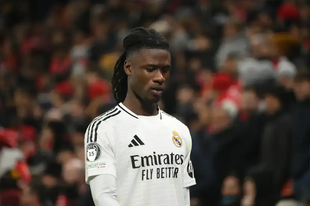 Eduardo Camavinga in action amid Manchester United transfer talk