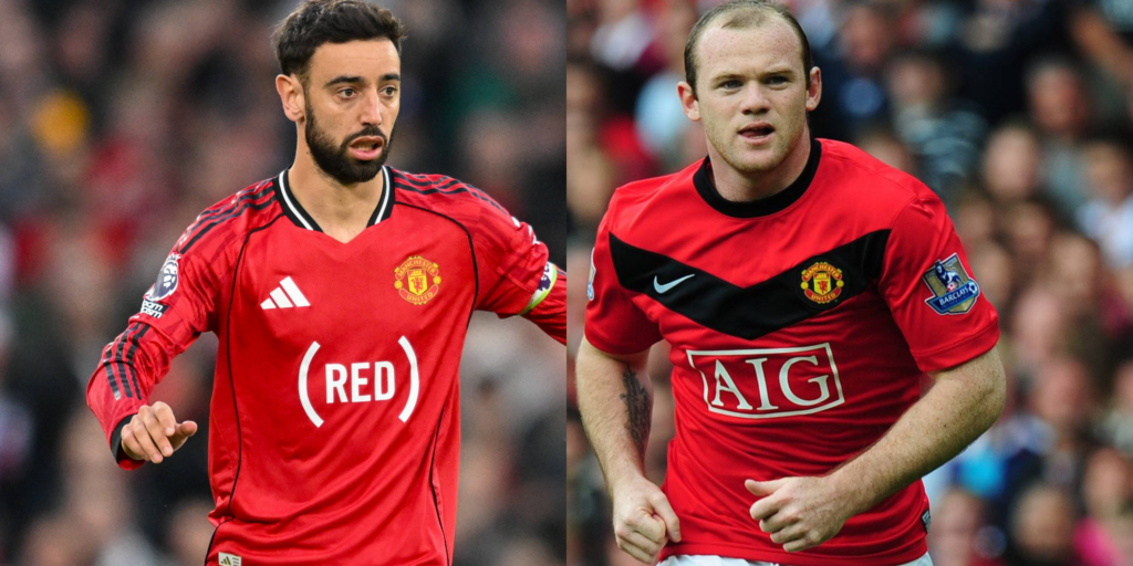 Bruno Fernandes, Wayne Rooney, Manchester United