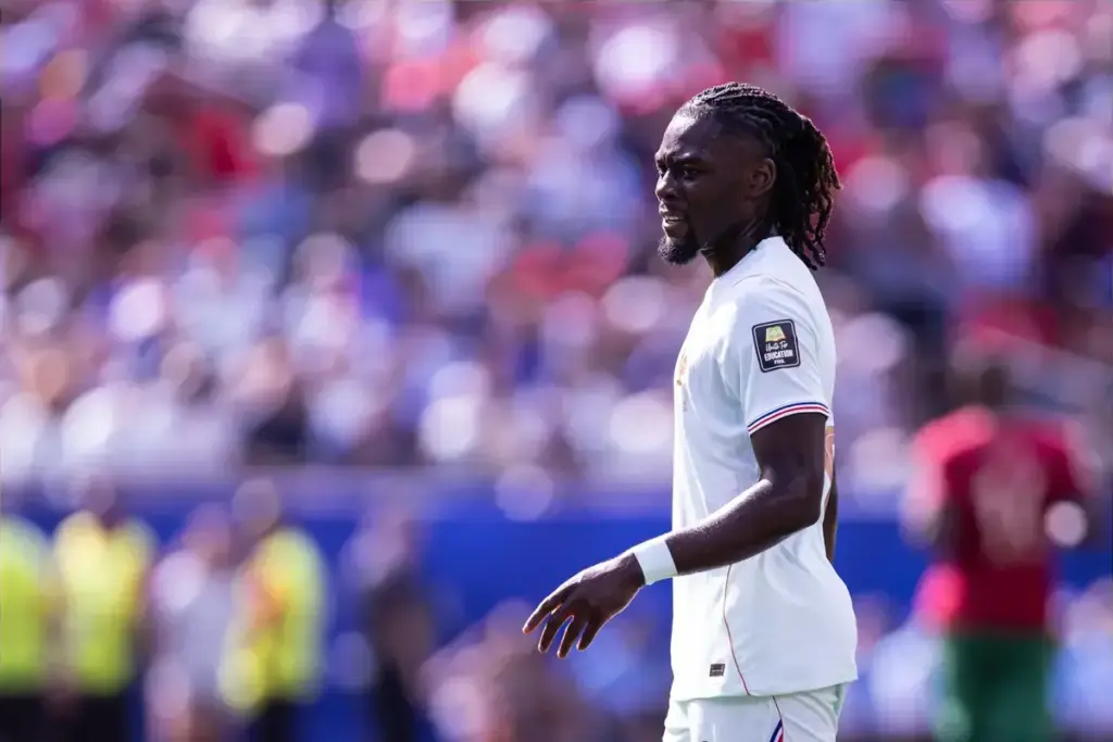 Manchester United target in action, subject of £42.5m bid
