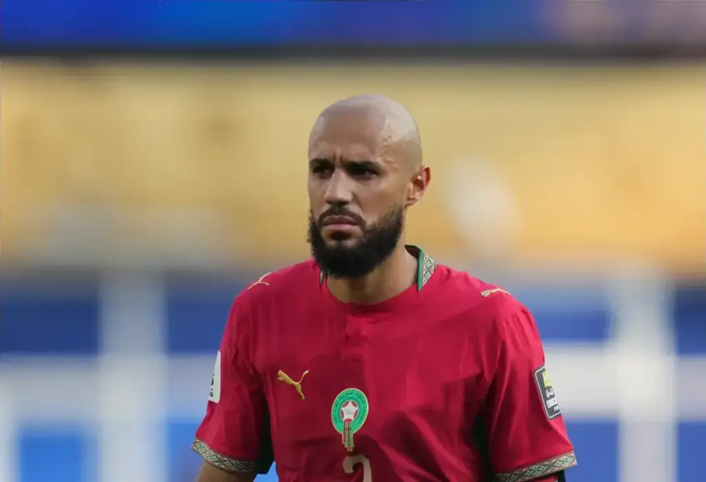 Noussair Mazraoui in action amid Manchester United transfer decision