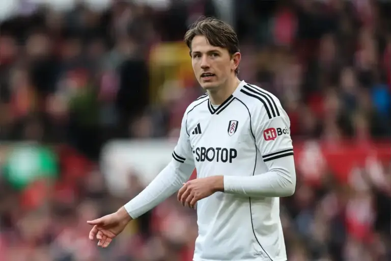 Sander Berge playing for Fulham