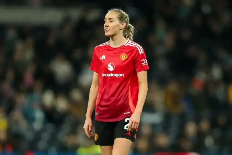 Millie Turner in action for Manchester United Women