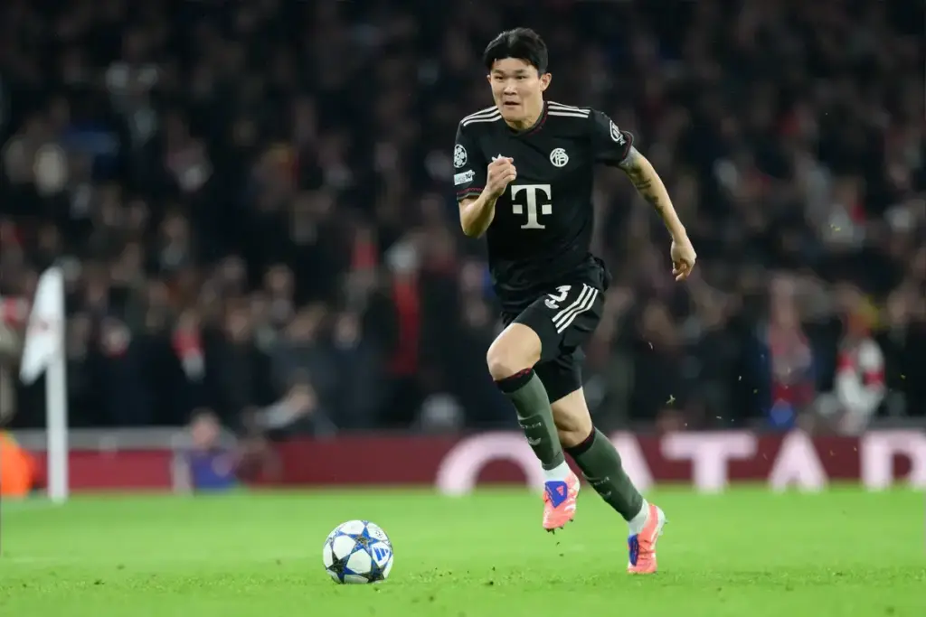 Kim Min-jae in action amid links to a Manchester United move