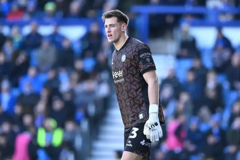 Manchester United goalkeeper in action during the Wrexham friendly
