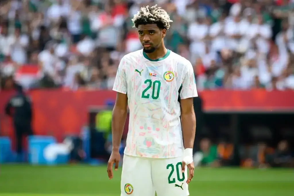 PSG forward Ibrahim Mbaye, a transfer target reportedly being considered by Manchester United