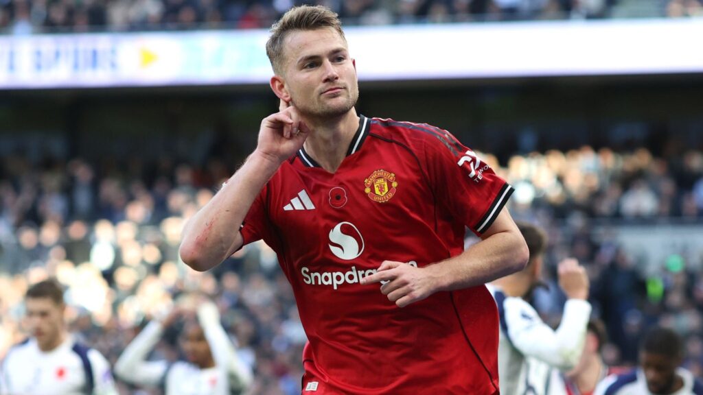 De Ligt injury update: Matthijs de Ligt during a Manchester United match